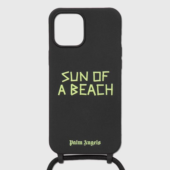 Palm Angels Accessories - NEW $120 AUTHENTIC PALM ANGELS BLACK SUN OF A BEACH IPHONE 12 MINI NECK CASE